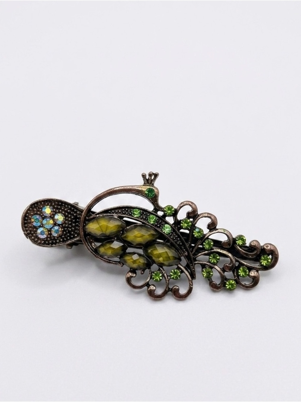 Vintage Hair Clip Peacock Shaped